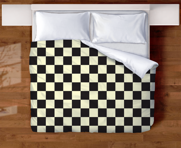 Vintage Checkered Quilted Comforter