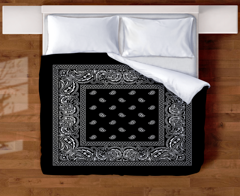 Black Bandana Quilted Comforter