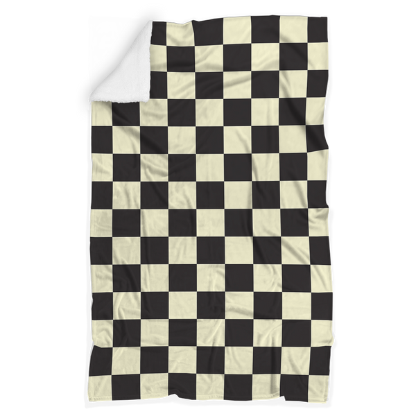 Vintage Checkered Sherpa Fleece